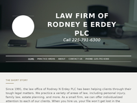 RODNEY ERDEY website screenshot