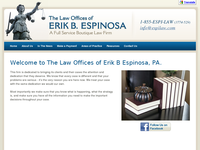 ERIK ESPINOSA website screenshot