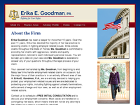 ERIKA GOODMAN website screenshot