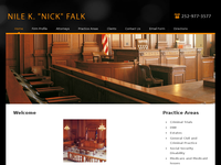 NILE FALK website screenshot
