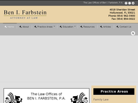 BEN FARBSTEIN website screenshot