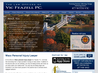 VIC FEAZELL website screenshot