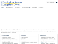 JOHN FENNINGHAM website screenshot