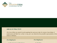 WILSON FIRM website screenshot