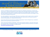 FRANK D'ANGELO website screenshot