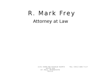 R MARK FREY website screenshot