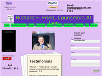 RICHARD FRIED website screenshot