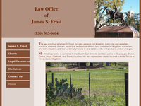 JAMES FROST website screenshot