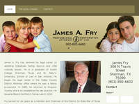 JAMES FRY website screenshot