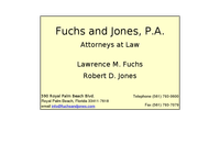 LAWRENCE FUCHS website screenshot