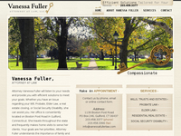 VANESSA FULLER website screenshot