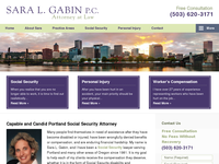 SARA GABIN website screenshot