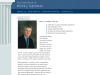 PETER GADINAS website screenshot