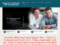 GREGORY GALANEK website screenshot