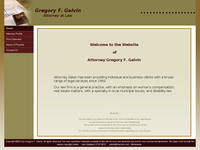 GREGORY GALVIN website screenshot