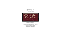 CHRISTOPHER GARPESTAD website screenshot