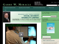 GARRY MIRACLE website screenshot