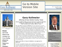 GARY KOLLMEIER website screenshot