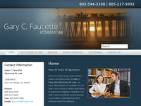 GARY FAUCETTE website screenshot