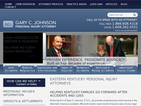 GARY JOHNSON website screenshot