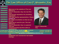 GARY ALEXANDER website screenshot