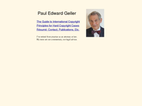 PAUL EDWARD GELLER website screenshot