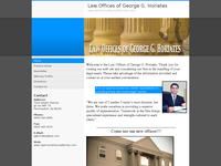 GEORGE HORIATES website screenshot