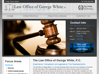 GEORGE WHITE website screenshot
