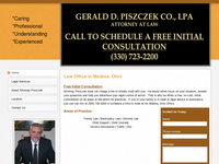 GERALD PISZCZEK website screenshot