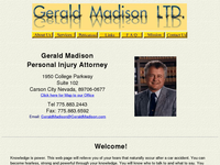 GERALD MADISON website screenshot