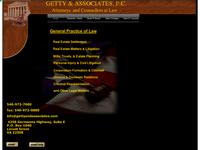 FREDERICK GETTY website screenshot