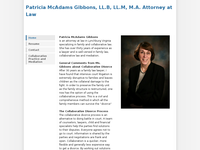 PATRICIA GIBBONS website screenshot