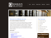 EUGENE GLEASON website screenshot