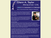 GLENN TAYLOR website screenshot