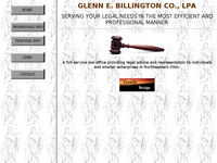 GLENN BILLINGTON website screenshot