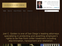 LAWRENCE GOLDEN website screenshot