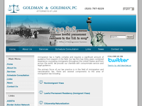 GLORIA GOLDMAN website screenshot
