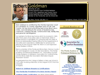 ROBERT GOLDMAN website screenshot