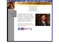 DAVID GONZALEZ website screenshot