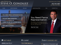 STEVE GONZALEZ website screenshot