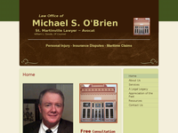 MICHAEL O'BRIEN website screenshot