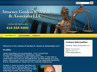 GORDON AARON website screenshot