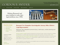 GORDON SNYDER website screenshot
