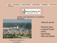 JAMES GORNEY website screenshot