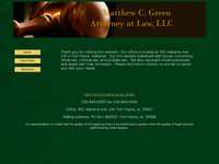MATTHEW GREEN website screenshot