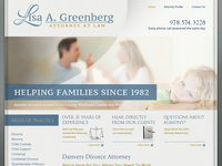 LISA GREENBERG website screenshot