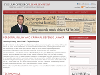 LEE GREENSTEIN website screenshot