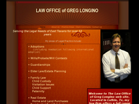 GREG LONGINO website screenshot