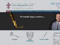 GREGORY SMITH website screenshot
