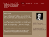 GEORGE GREGORY website screenshot